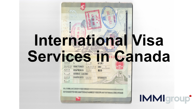 International visa in Canadian passport